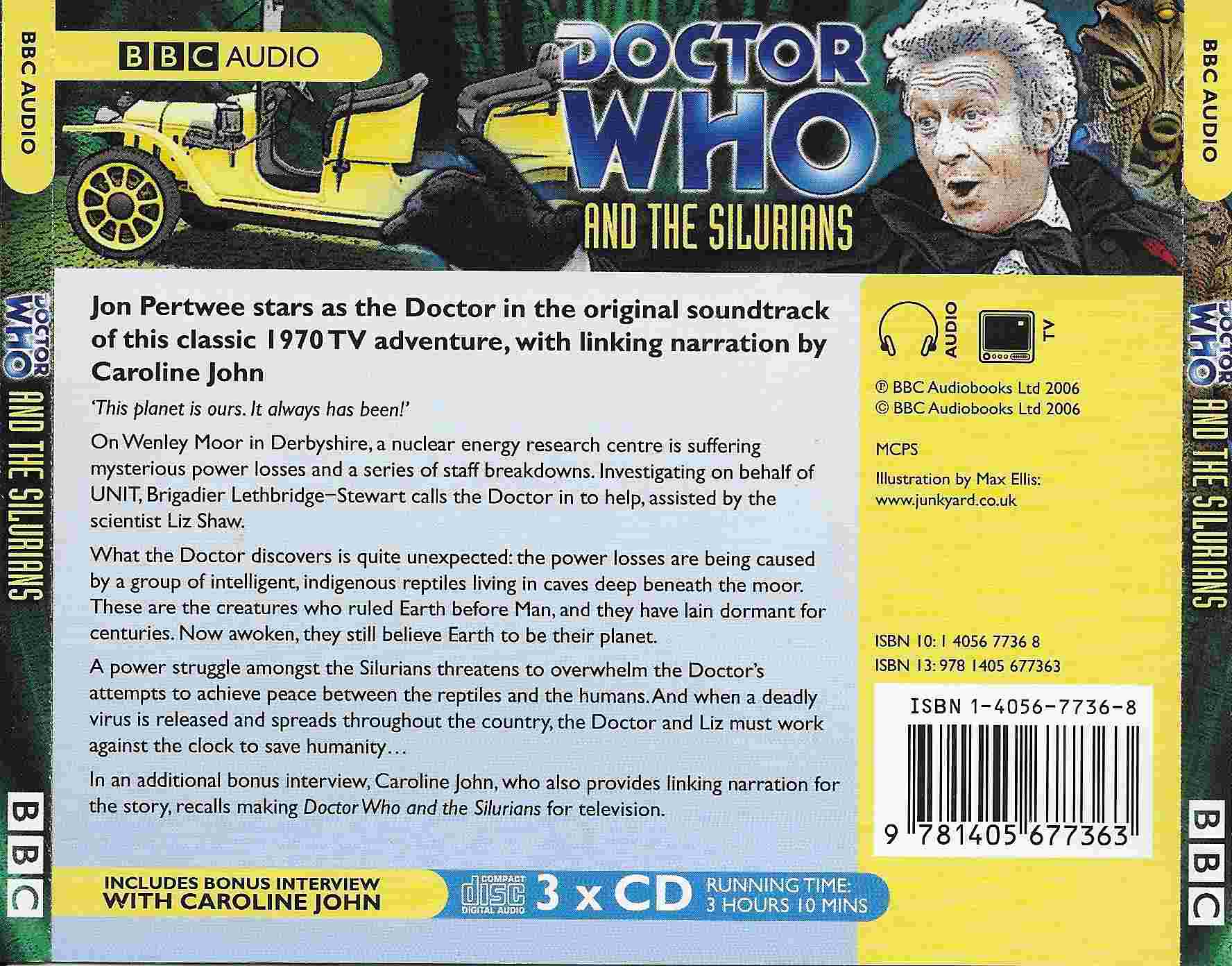 Picture of ISBN 1-4056-7736-8 Doctor Who - And the Silurians by artist Malcolm Hulke from the BBC records and Tapes library